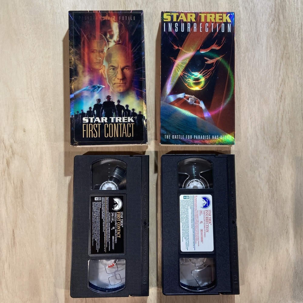 Star Trek: First Contact (VHS, 1997) Insurrection (VHS,‎ 1999)